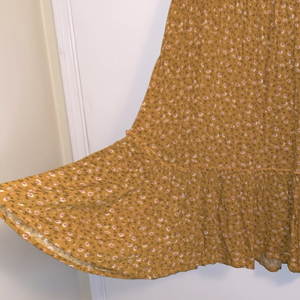GIGIO boho mustard floral print dress - Picture 7 of 11